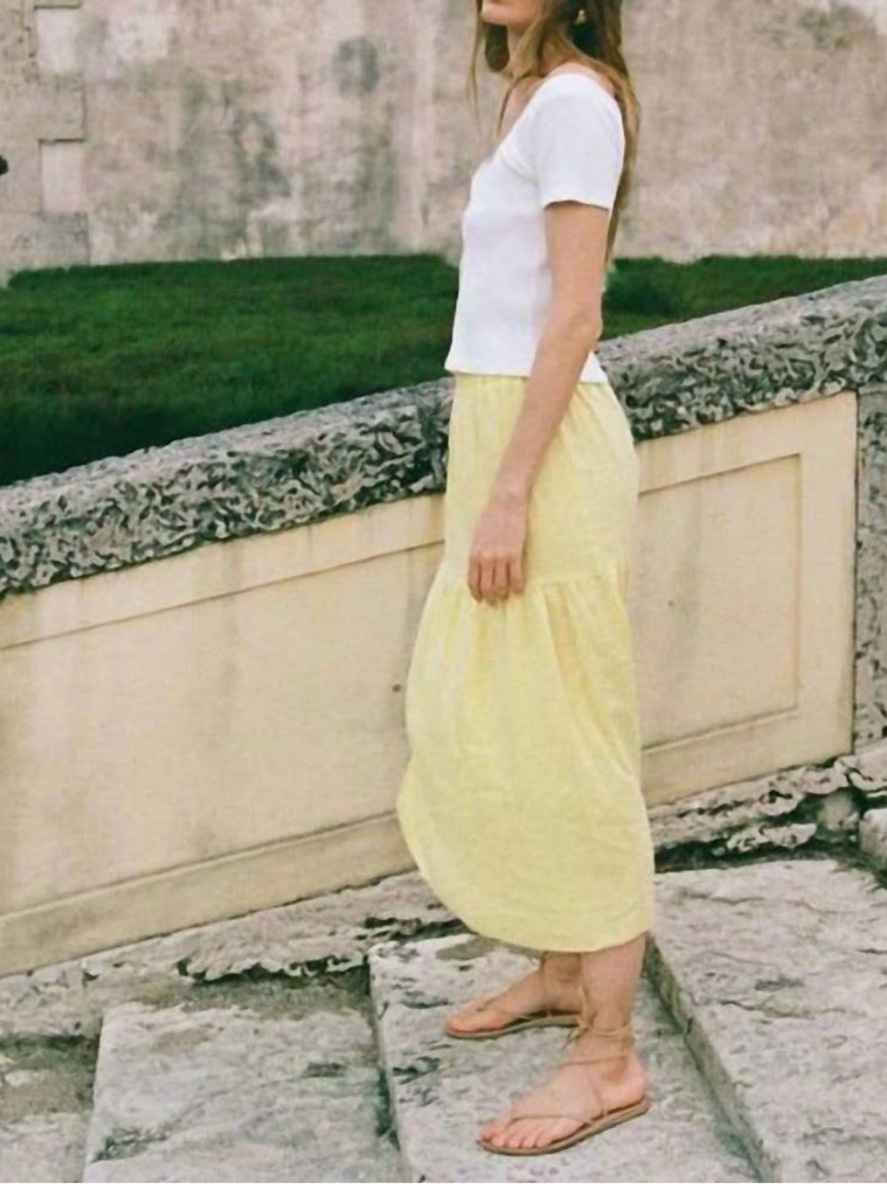 NEW NATION LTD esmeralda skirt in nectar Sz M